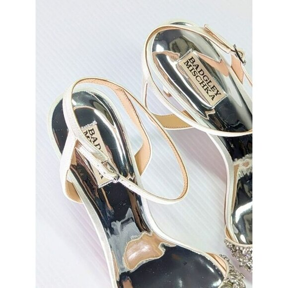 Badgley Mischka Women's Rider Ankle Strap High Heel Sandals Size 11 (MSRP $235) - Picture 6 of 10